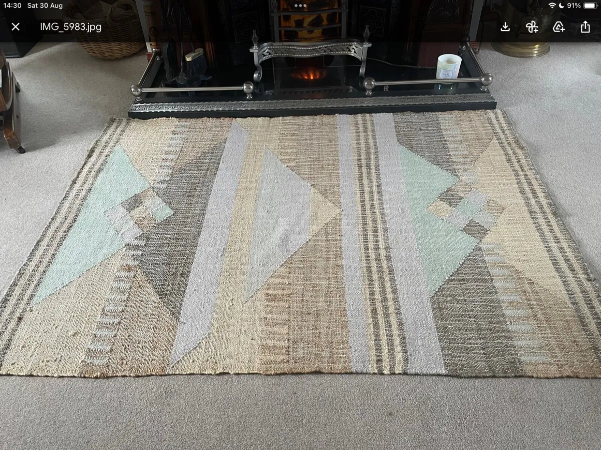 M&S Indian Modern Geo Rug - Image 3