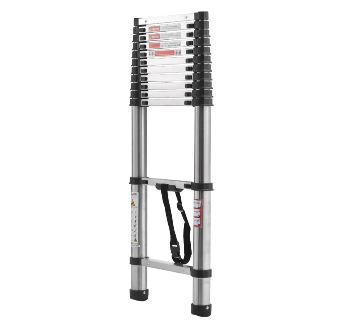 3.8m Metre Telescopic Ladder 12.5ft NEW - Image 3