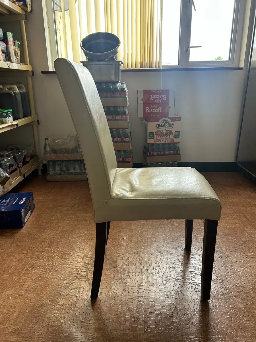 10 Used Faux Leather Chairs - Image 1