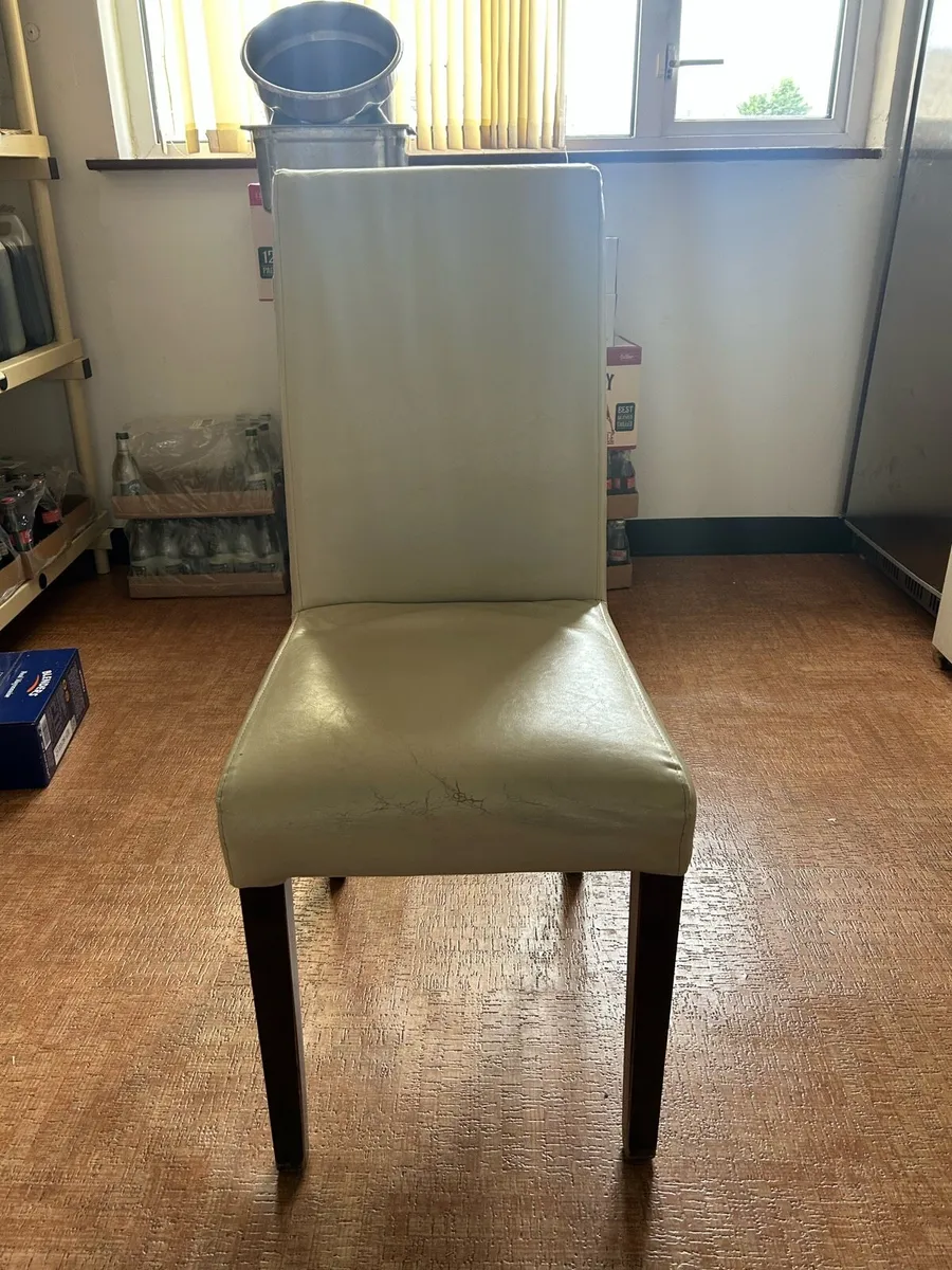 10 Used Faux Leather Chairs - Image 2