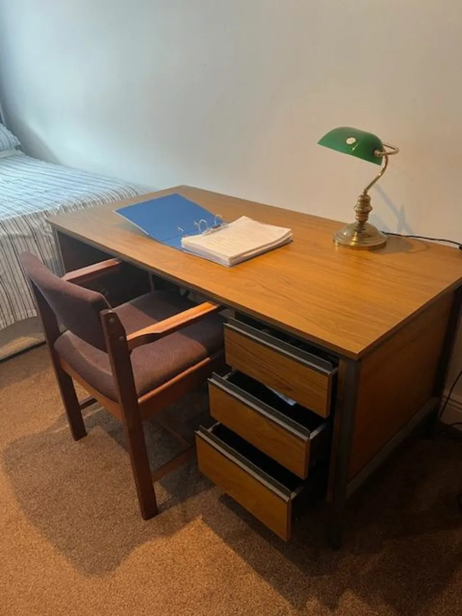 Home office or student desk with chair
