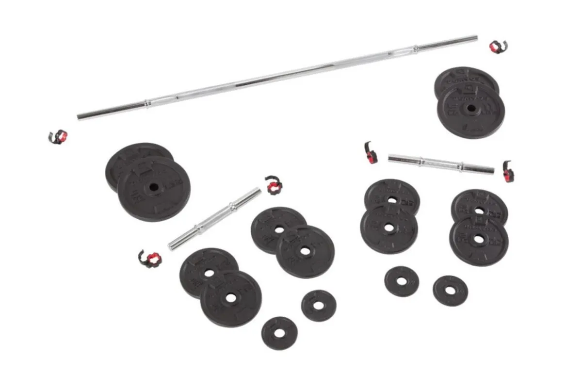 Weight training barbell kit - 50kg - Image 1