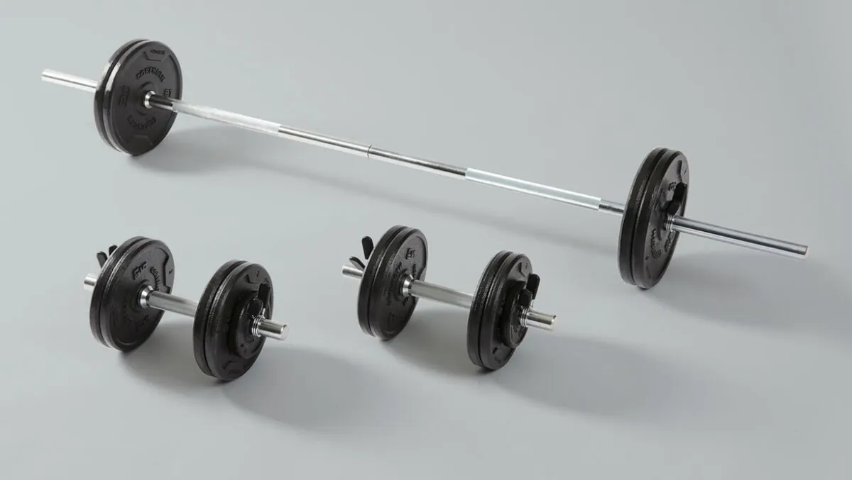 Weight training barbell kit - 50kg - Image 3