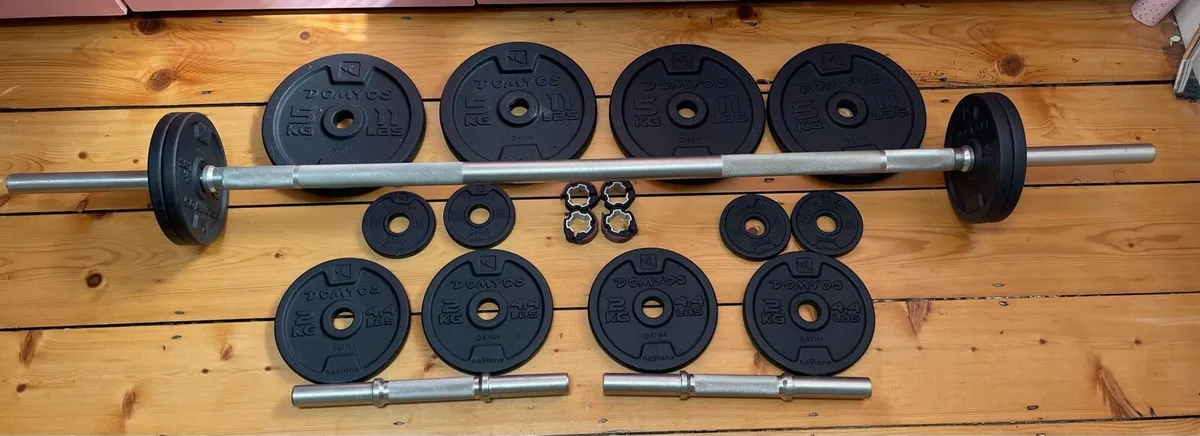 Weight training barbell kit - 50kg - Image 4