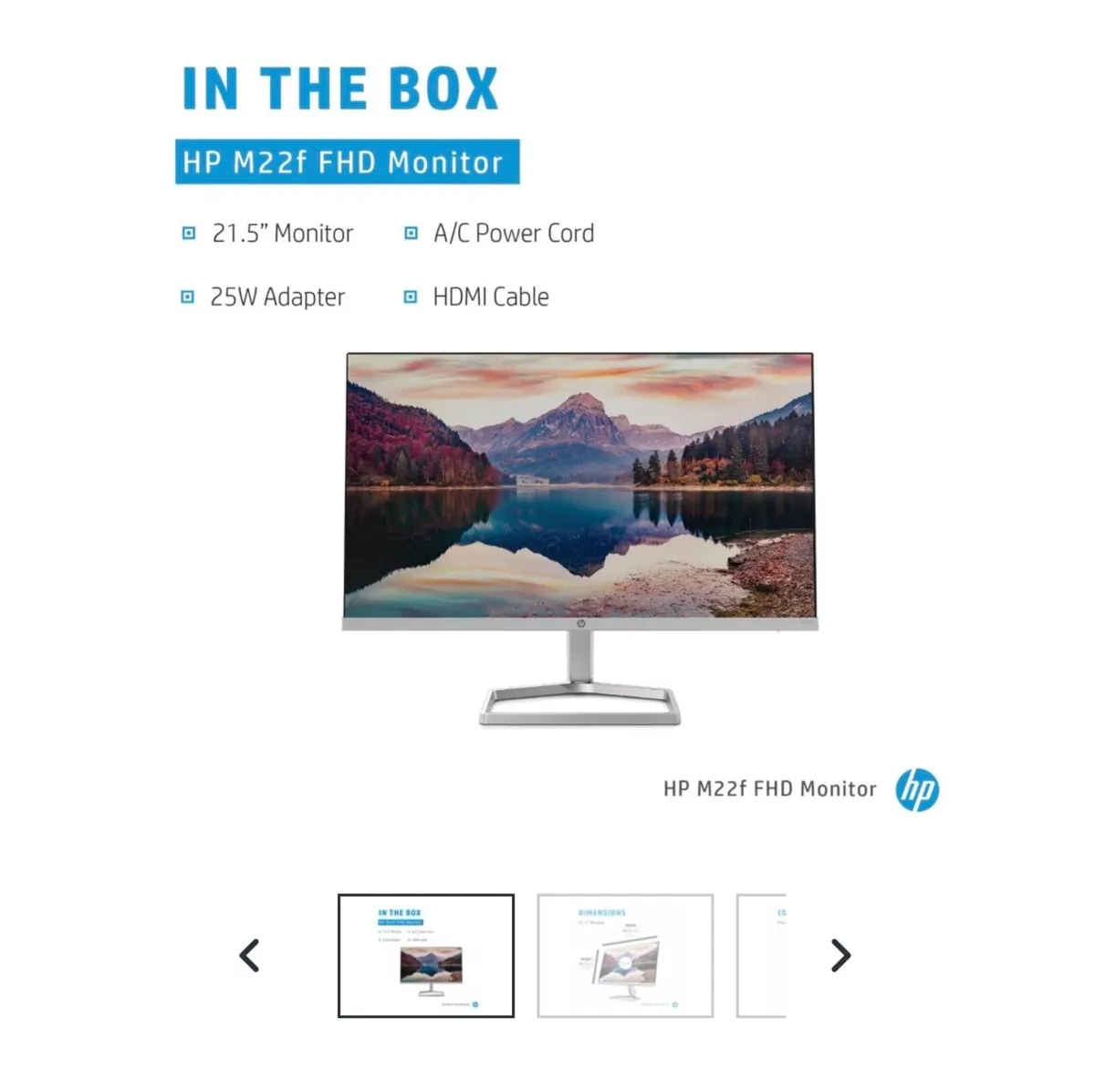 HP 21” Monitors / Screens & Height Adjustable Arms - Image 4