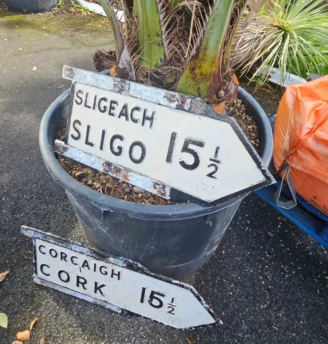 Original old Irish Street Sign Sligo - Image 1