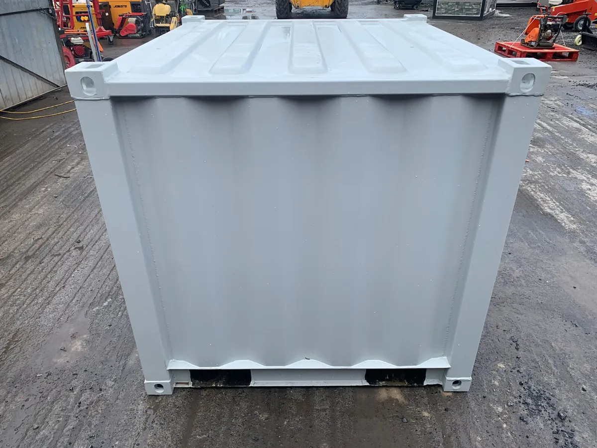 Small White Steel Storage Container - Image 3