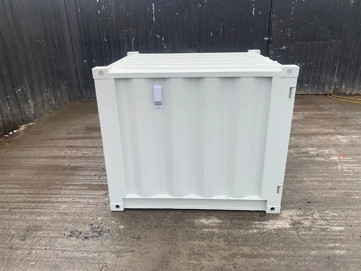 Small White Steel Storage Container - Image 4