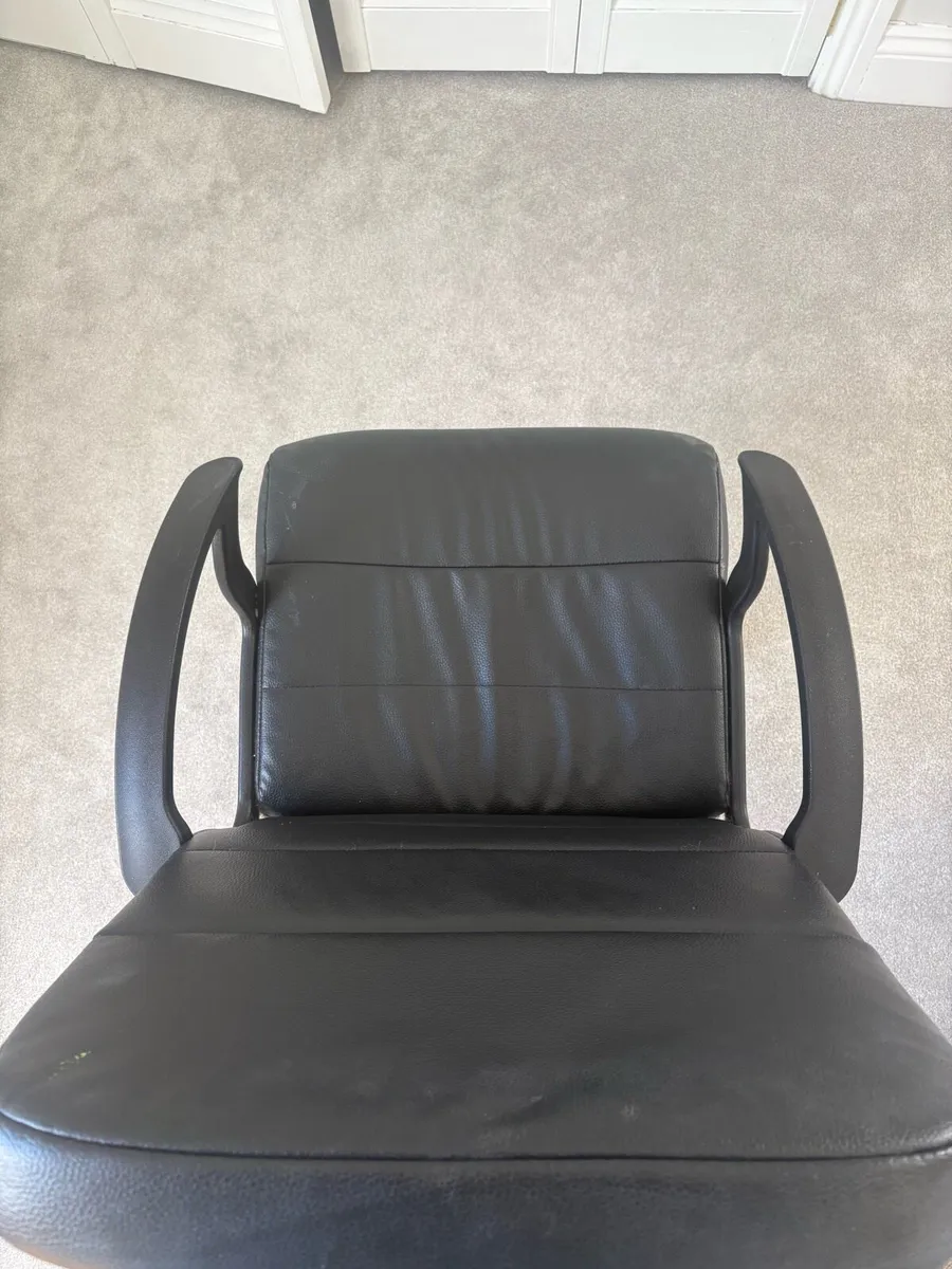 IKEA TORKEL Office Chair – Black Faux Leather - Image 4
