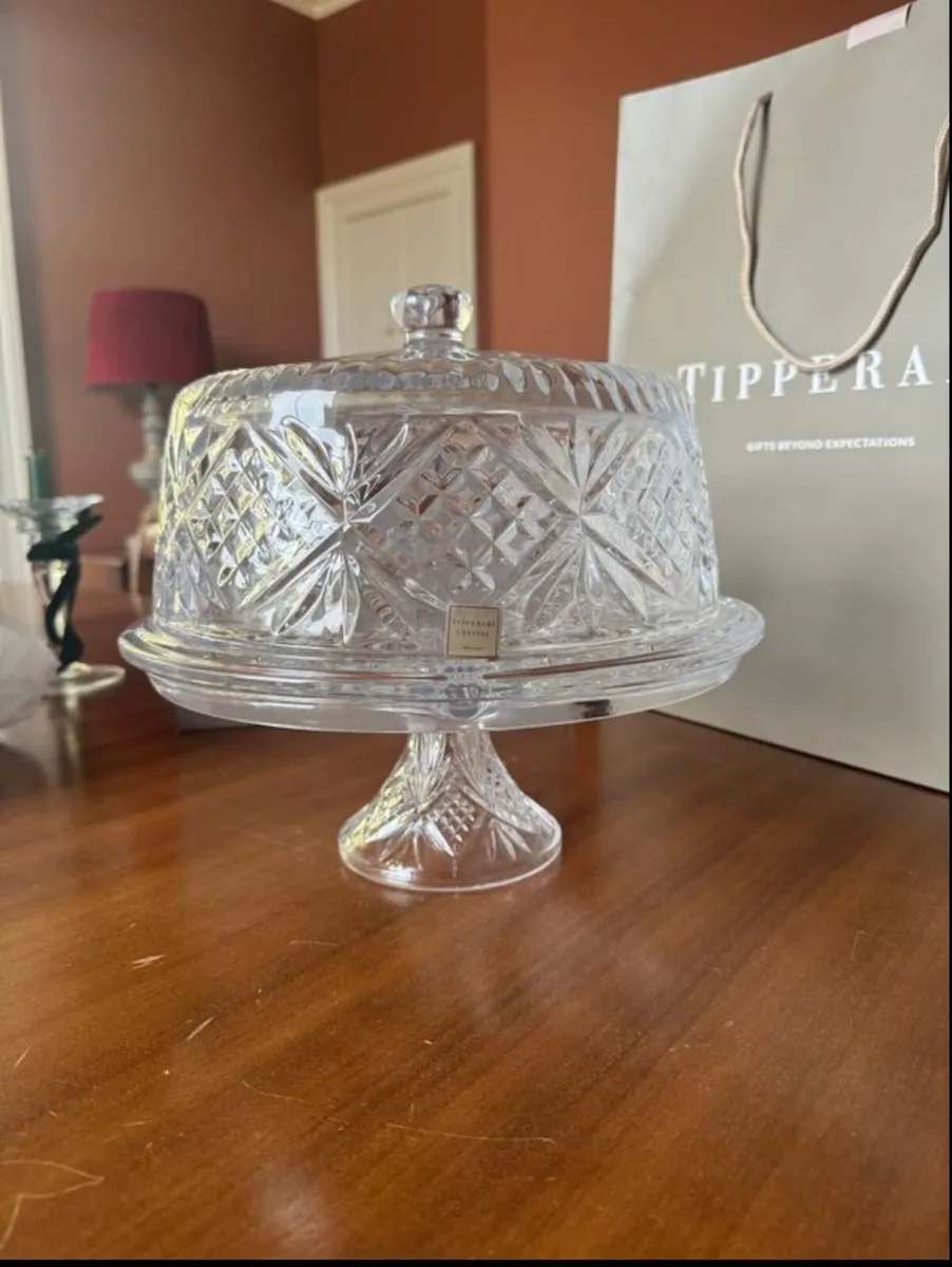 Tipperary Crystal Belvedere Cake Stand with Lid - Image 1