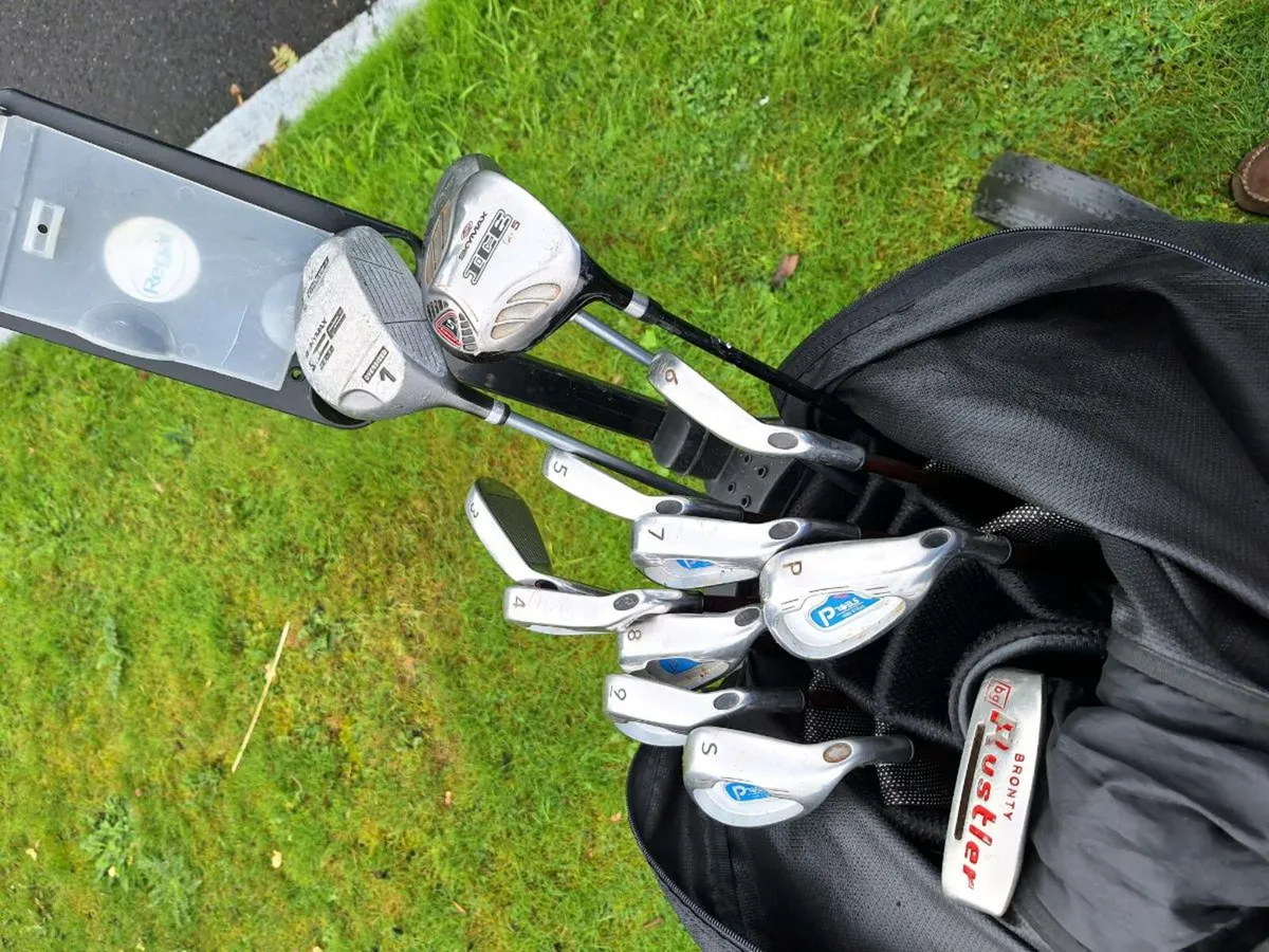 Golf clubs, full set, bag and trolley - Image 2