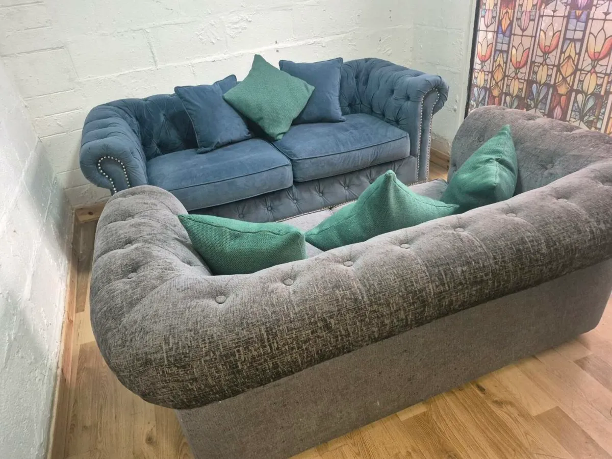 2 chesterfields,Dublin Delivery - Image 2