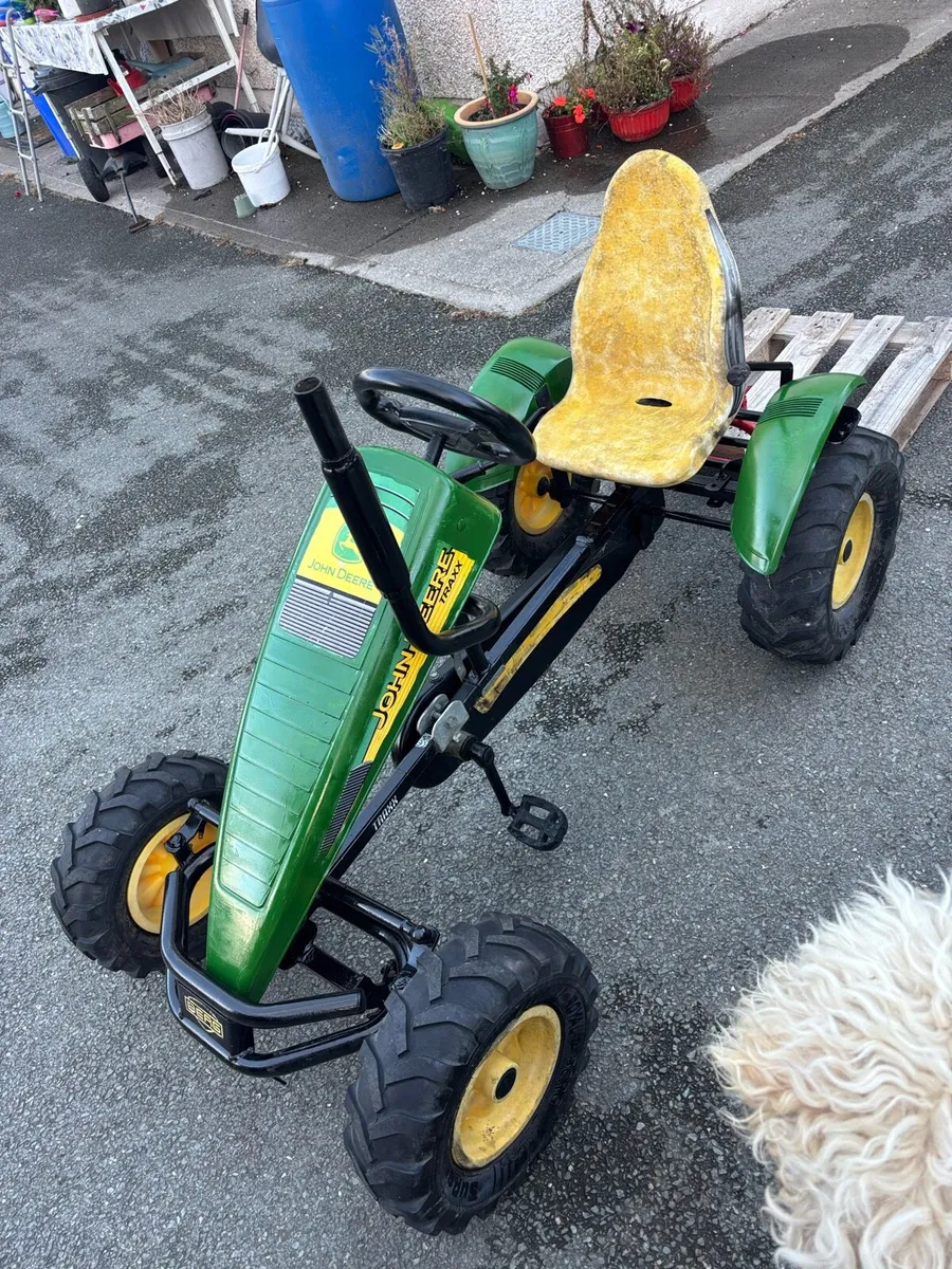 John Deere go cart with linkage and fork - Image 1