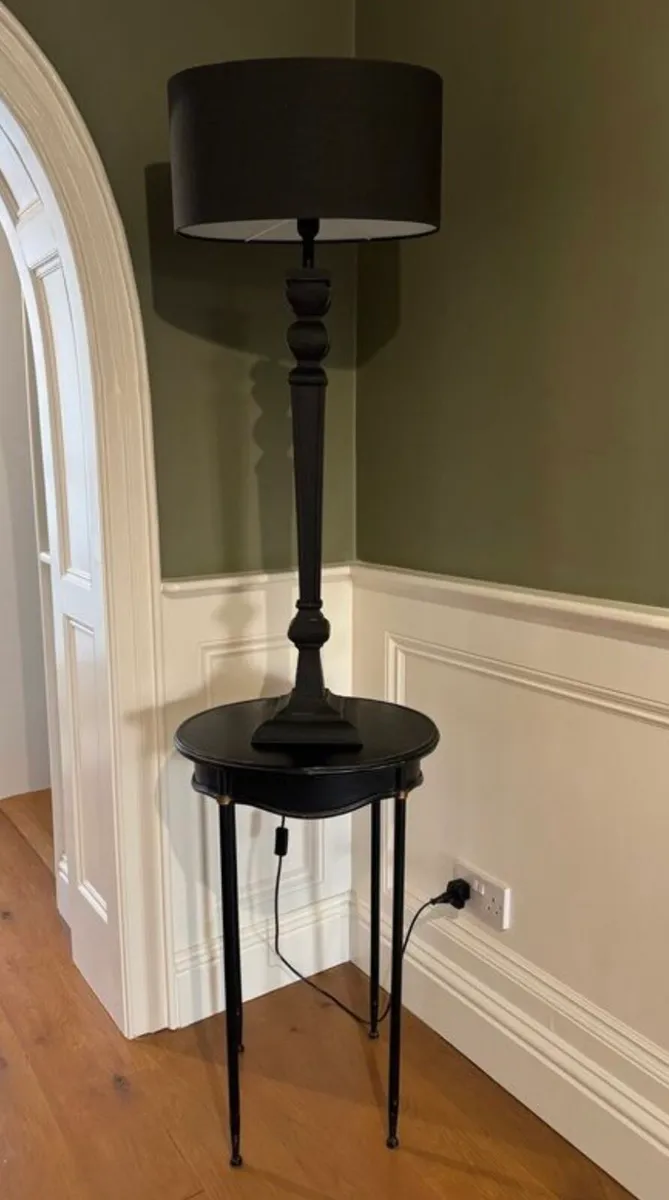 Tall Black Lamp - Image 2