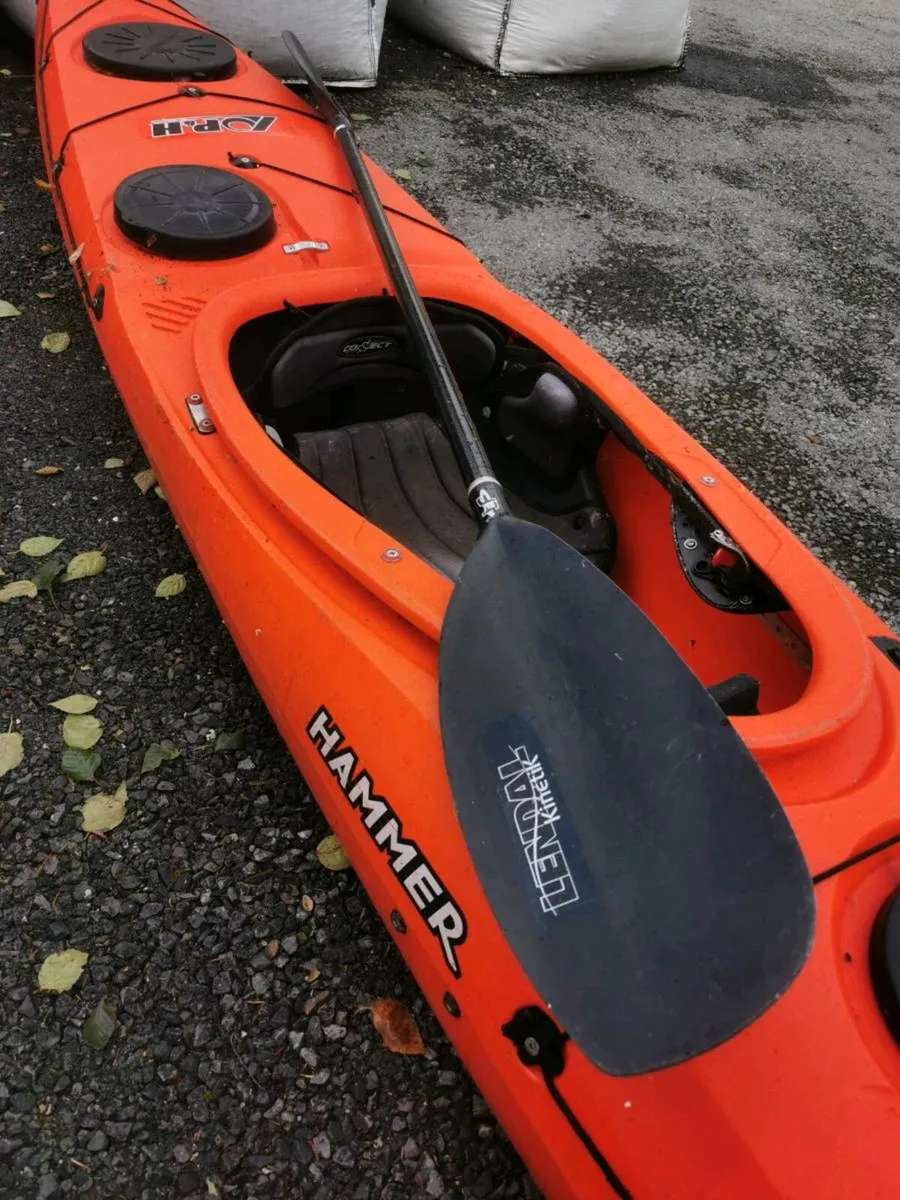 P&H Hammer Sea Kayak 13ft & Lendal Kinetik Paddle - Image 3
