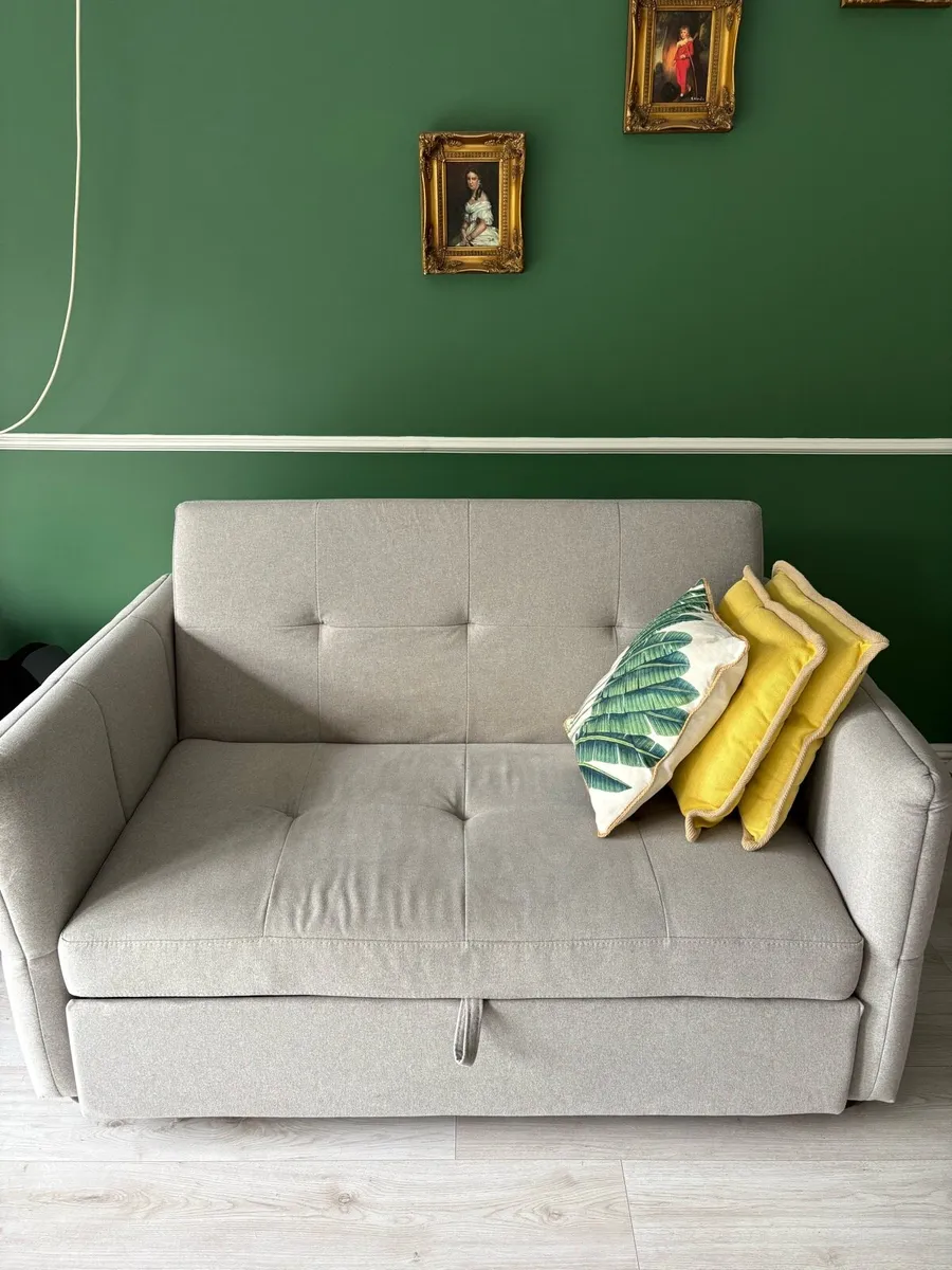 Grey sofa bed - Image 1