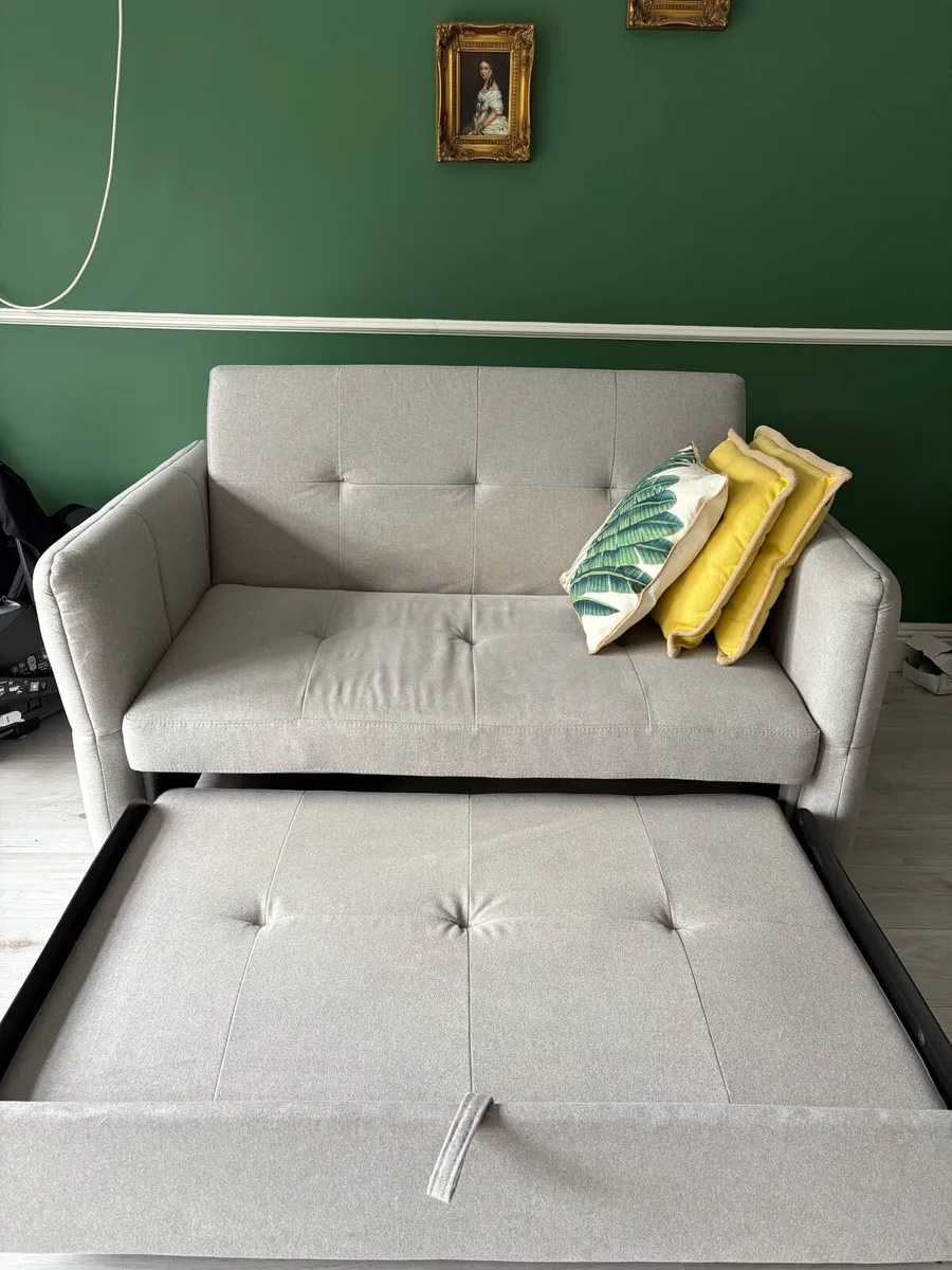 Grey sofa bed - Image 2