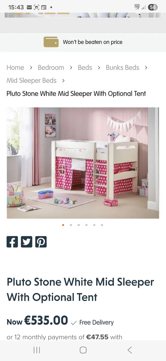 Midsleeper bed kids - Image 3