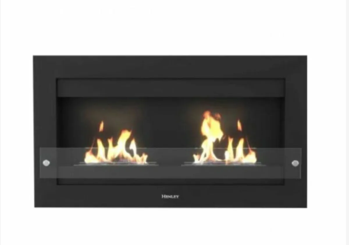 Wall mounted fire - Image 1