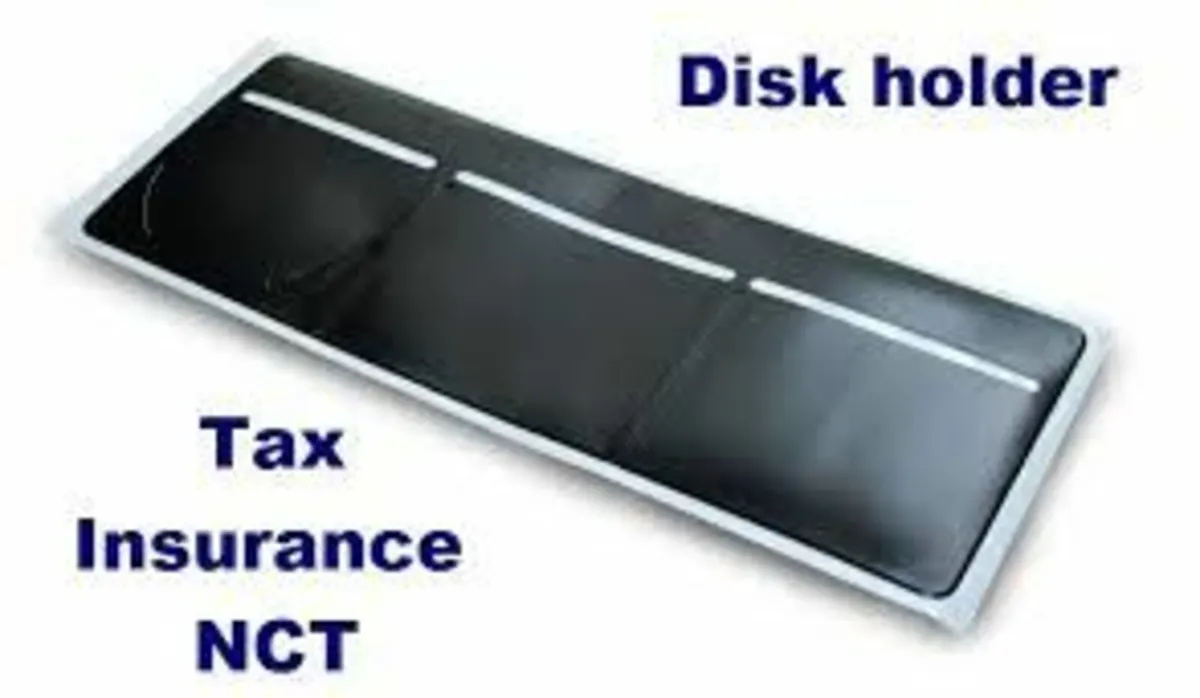 New Black Windscreen Tax, Insurance, NCT Disc Hold