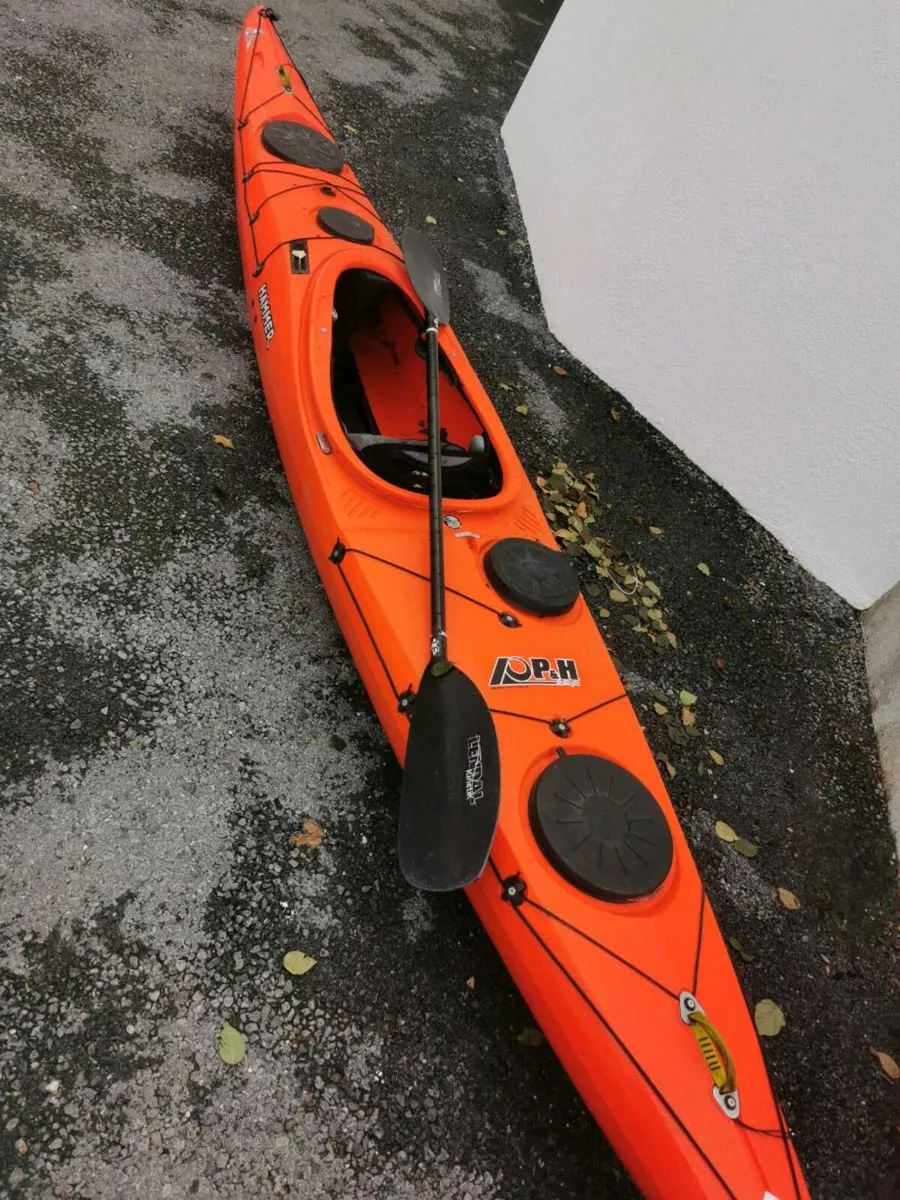 P&H Hammer Sea Kayak 13ft & Lendal Kinetik Paddle - Image 1