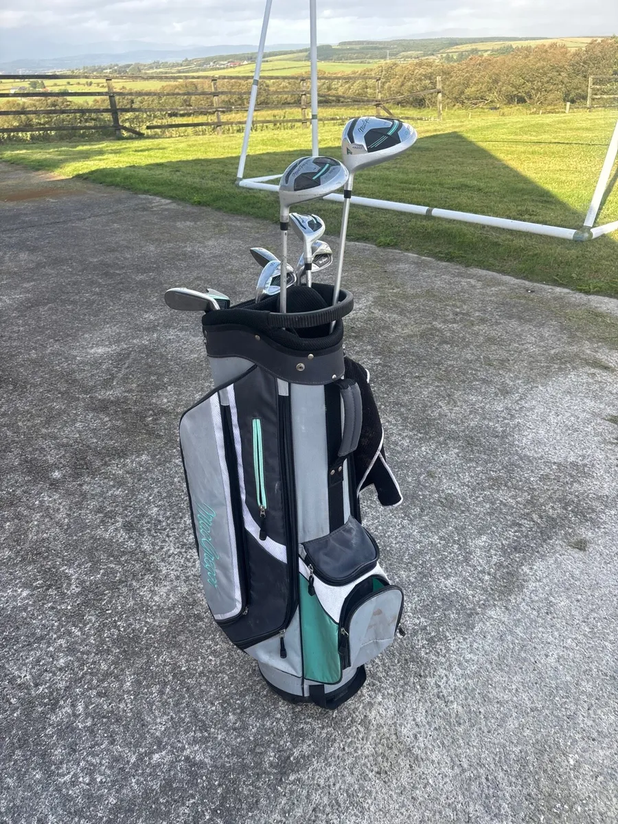 Left handed McGregor golf clubs - Image 1