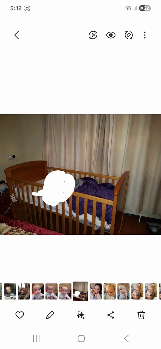 Wooden Cot - Image 1