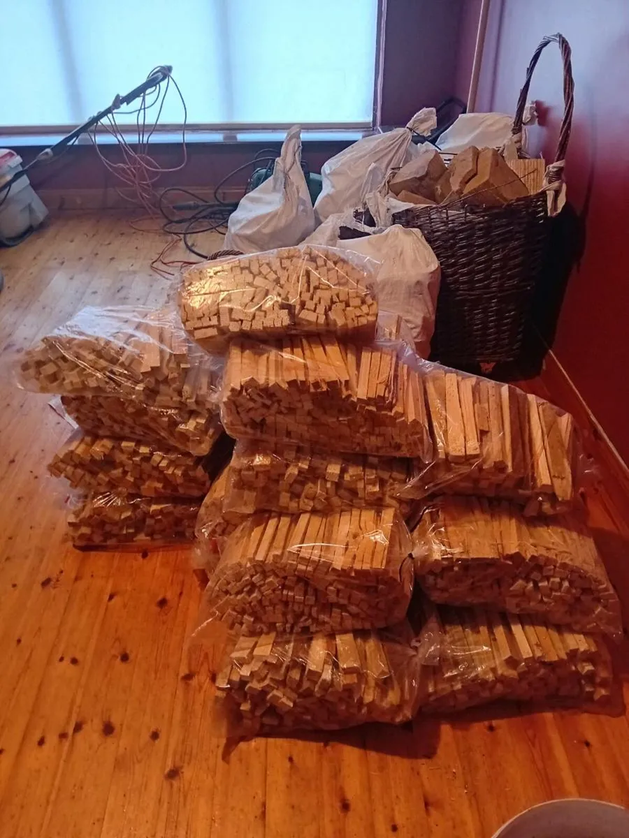 Kindling 3 euros  per bag or 4 for 10