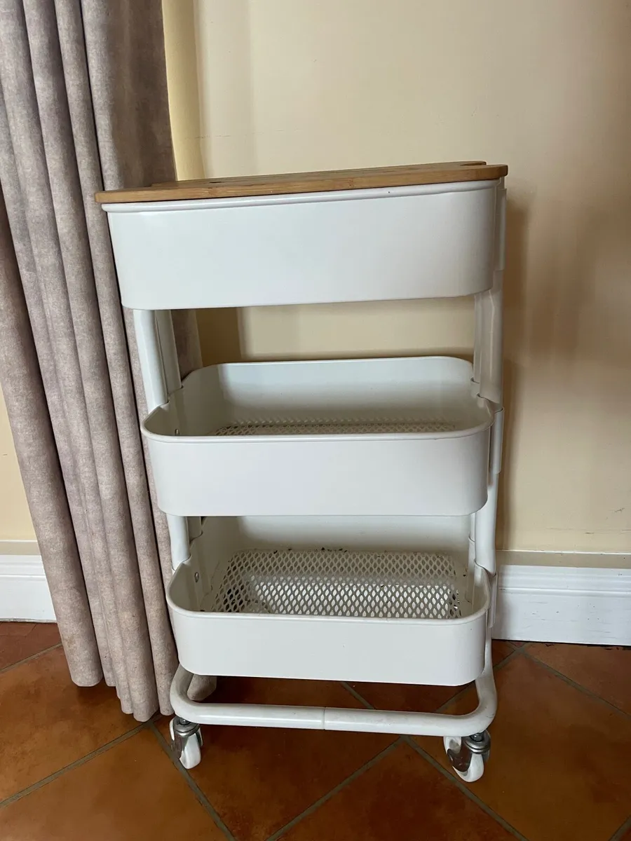White kitchen trolley - Image 2