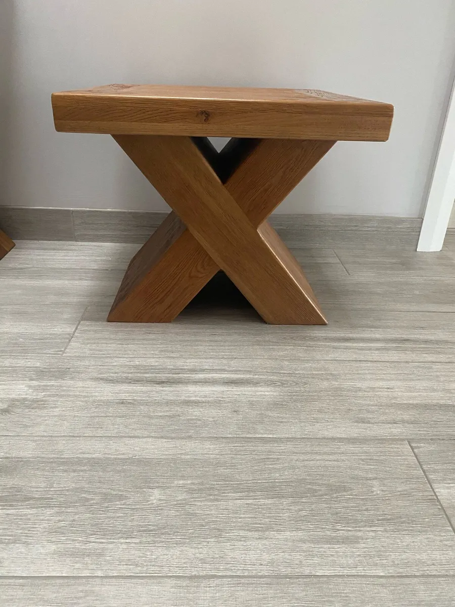 Solid Oak Wine rack / Console Table - Image 1