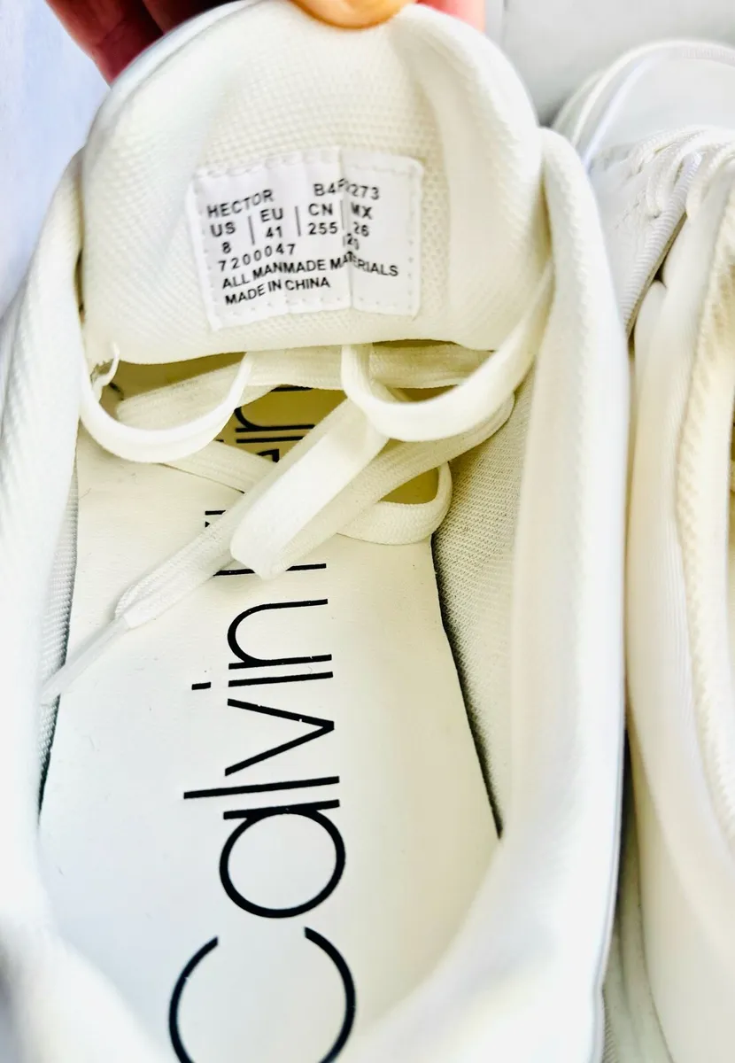 White Calvin Klein Trainers – Brand New - Image 3