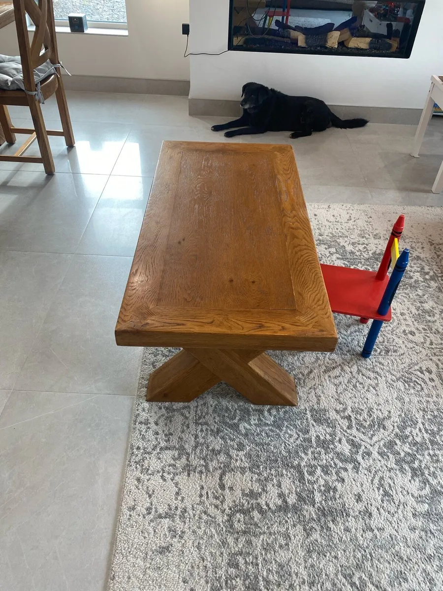 Solid Oak Coffee Table - Image 1