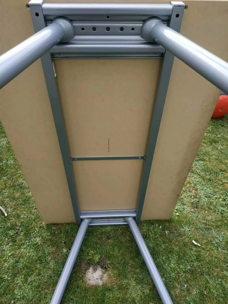 IKEA 'galant' extendable legs study table. - Image 1