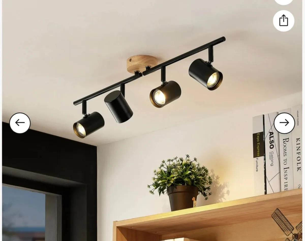 Lindby ceiling light Xiomara, 4-bulb, 68 cm long, - Image 2