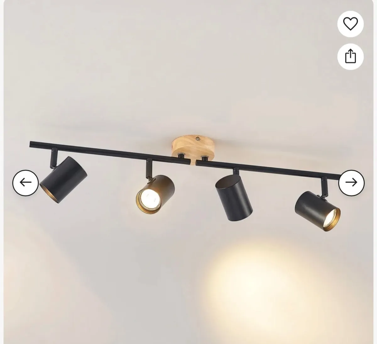 Lindby ceiling light Xiomara, 4-bulb, 68 cm long, - Image 4