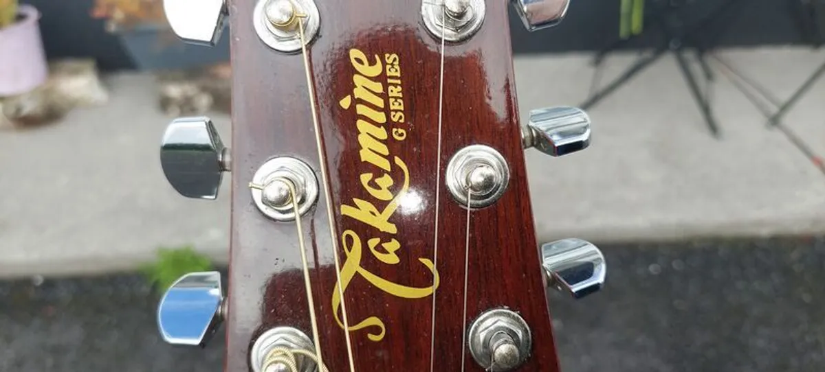 Takamine semi-acoustic guitar - Image 1