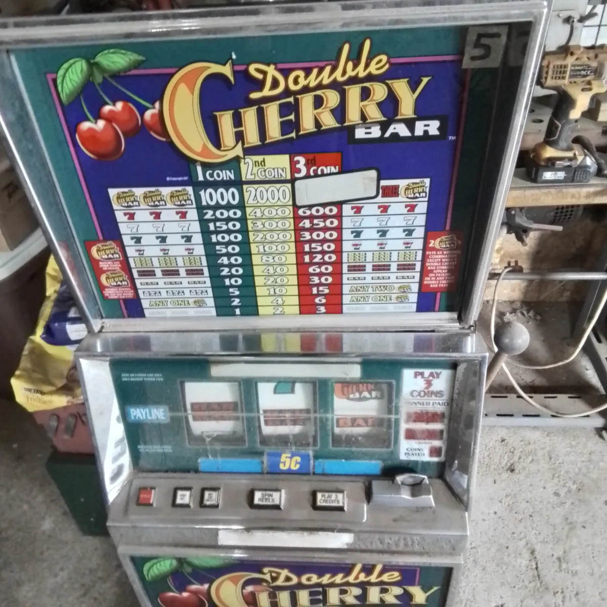 Old vintage  fruit  machine retro looking - Image 4