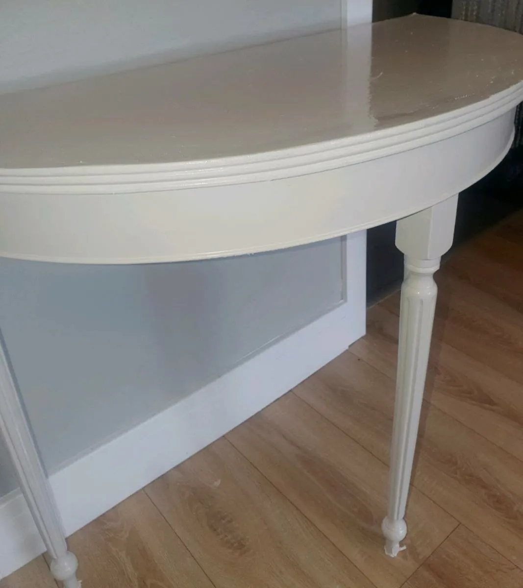 Mahogany painted Tall side table - Tallaght - Image 2