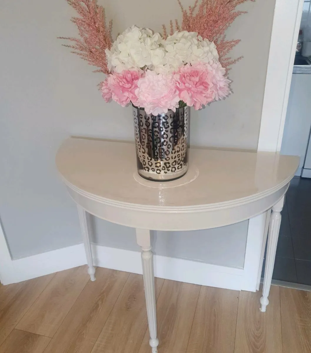 Mahogany painted Tall side table - Tallaght - Image 4