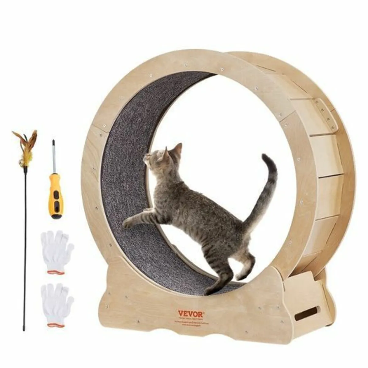Cat Exercise Wheel, Large Cat Treadmill Wheel for - Image 1