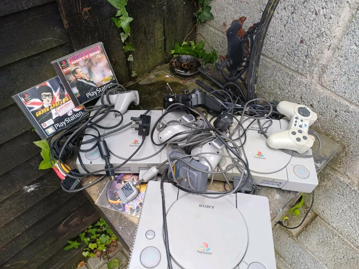 3 Vintage PlayStation Consoles - Image 2