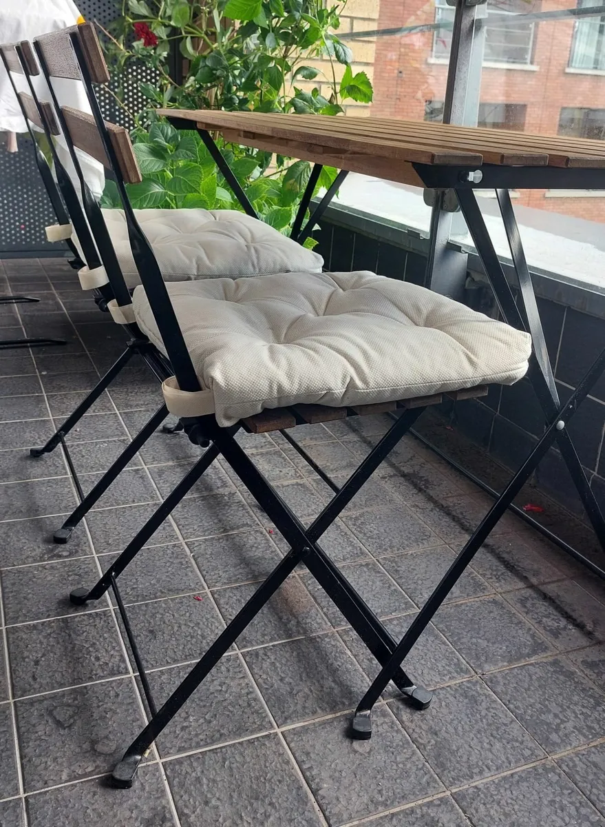 Garden table, chairs and cushions Ikea TÄRNÖ - Image 2