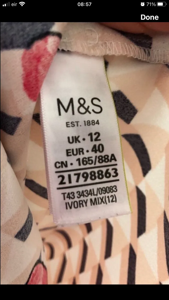 Ladies stunning top size 12 €5 - Image 3