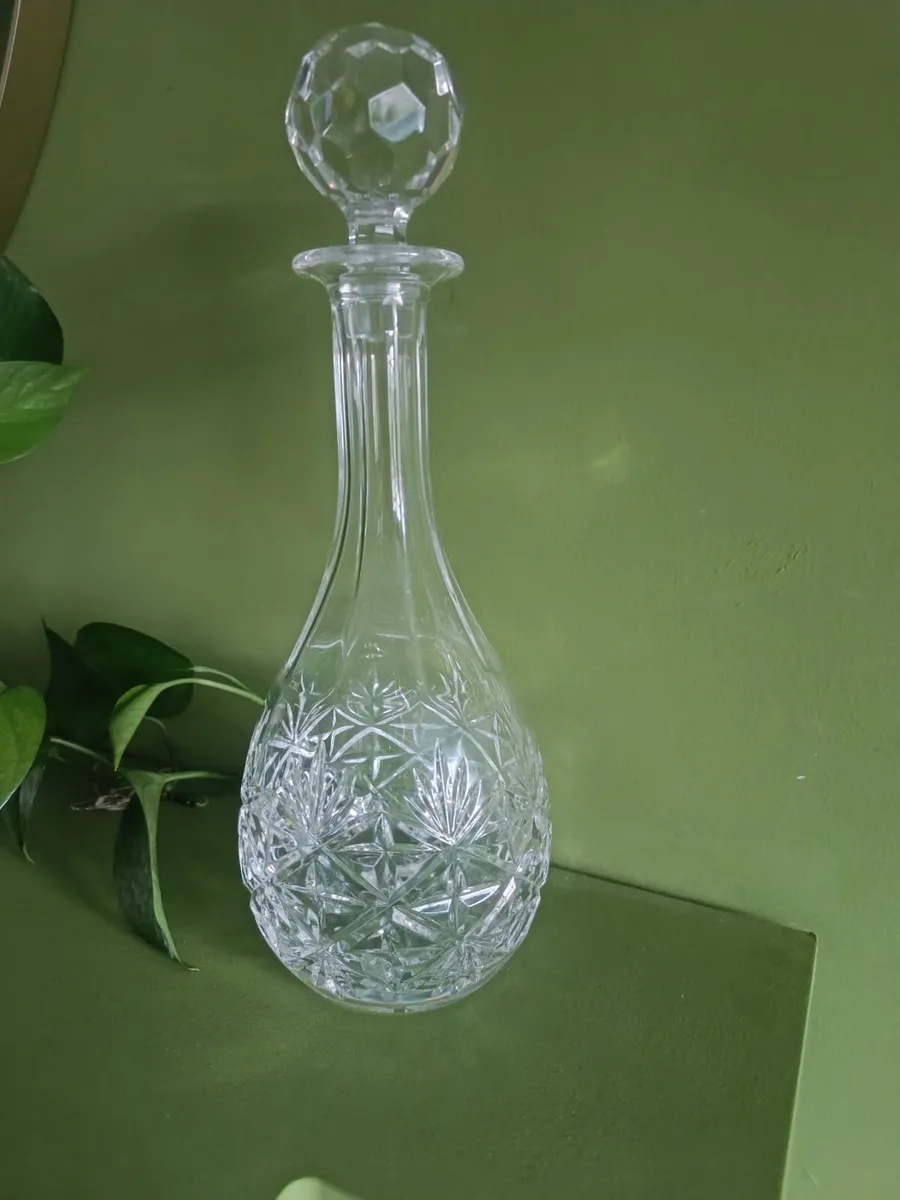 Vintage crystal decanter