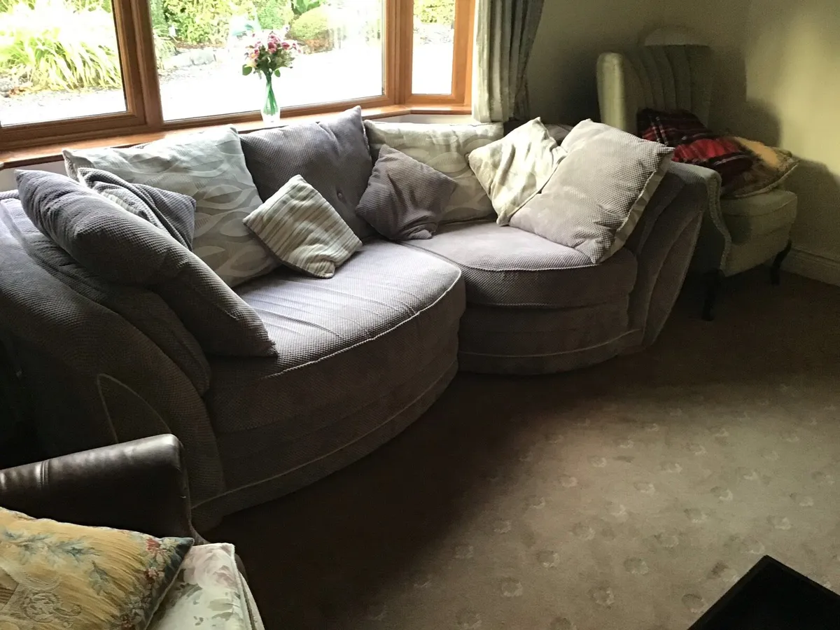 Curved 3-Seater Couch - Image 1