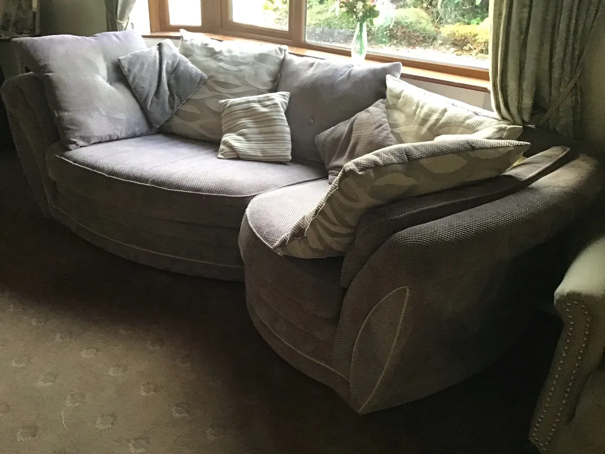 Curved 3-Seater Couch - Image 2