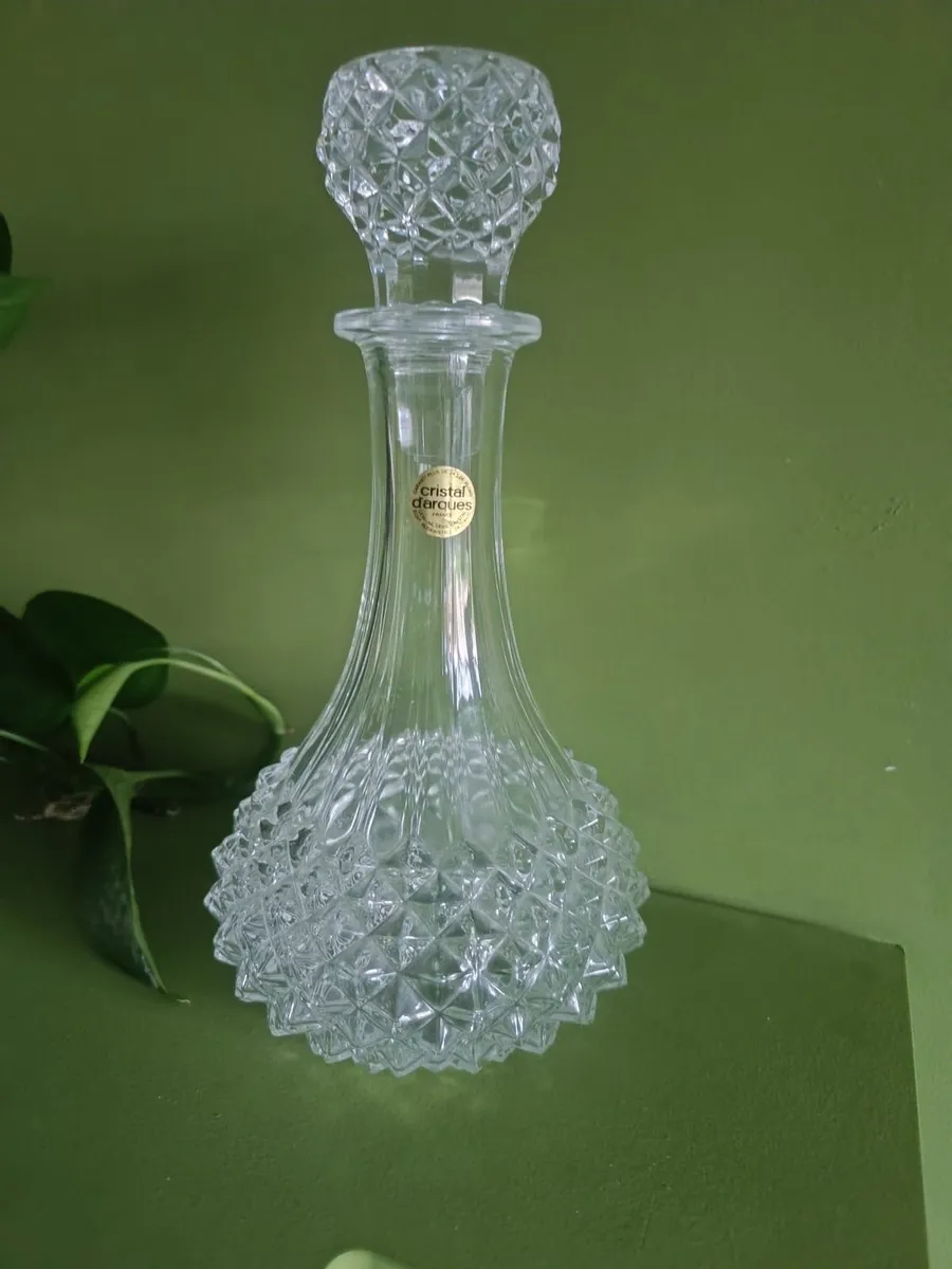 Vintage crystal decanter
