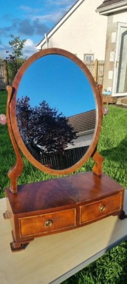 Antique dressing table mirror - Image 4