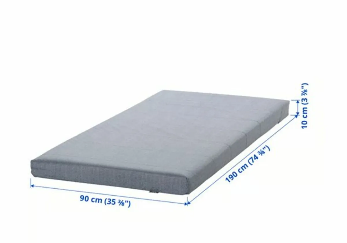 Almost New Single Foam Mattress - Easy to Carry - Image 2