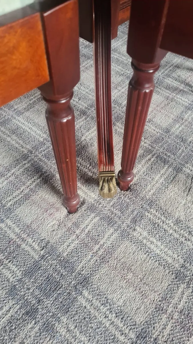 Antique Style 8 Seater Table and Chairs - Image 3